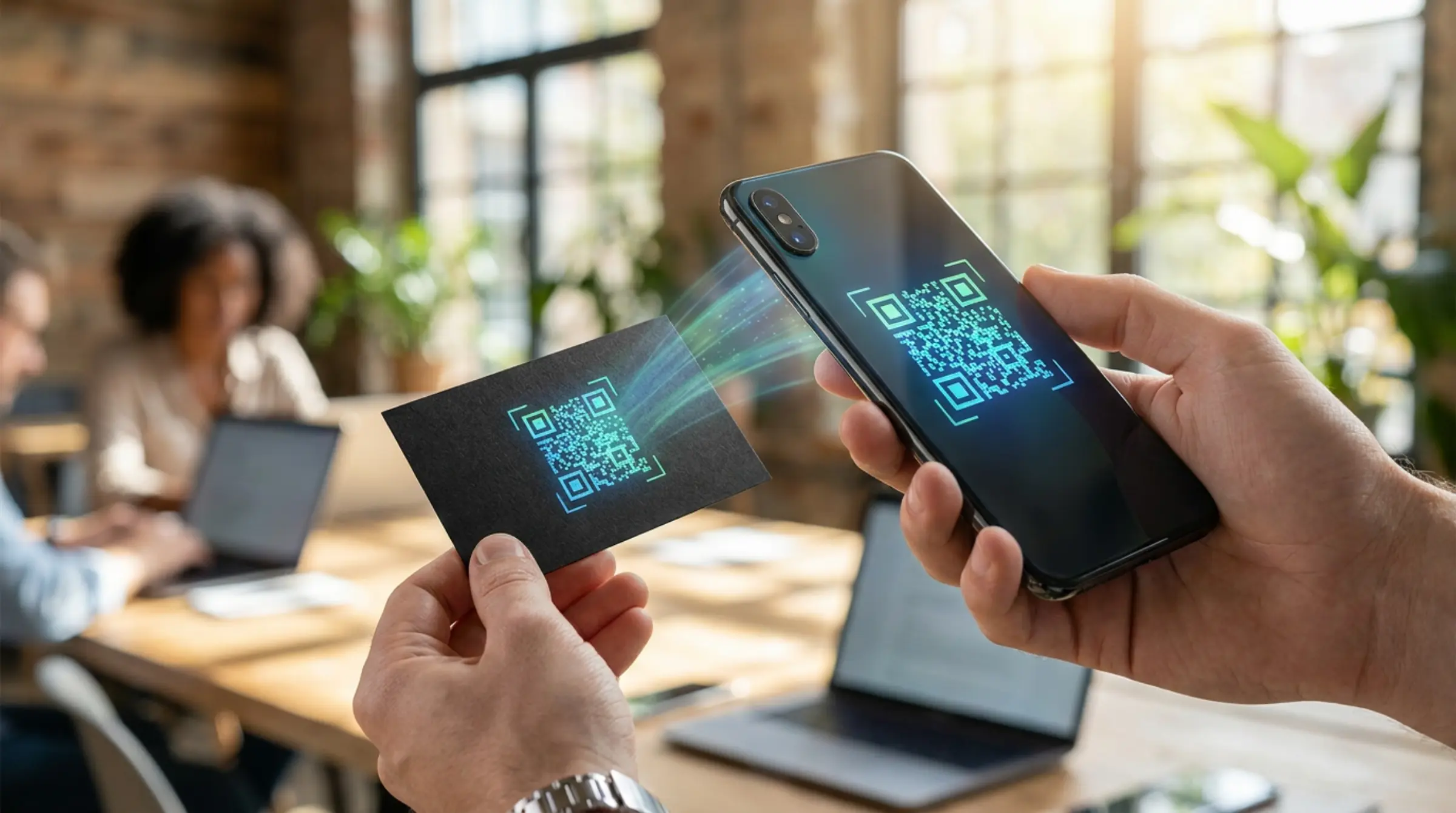 vCard QR code for digital business cards